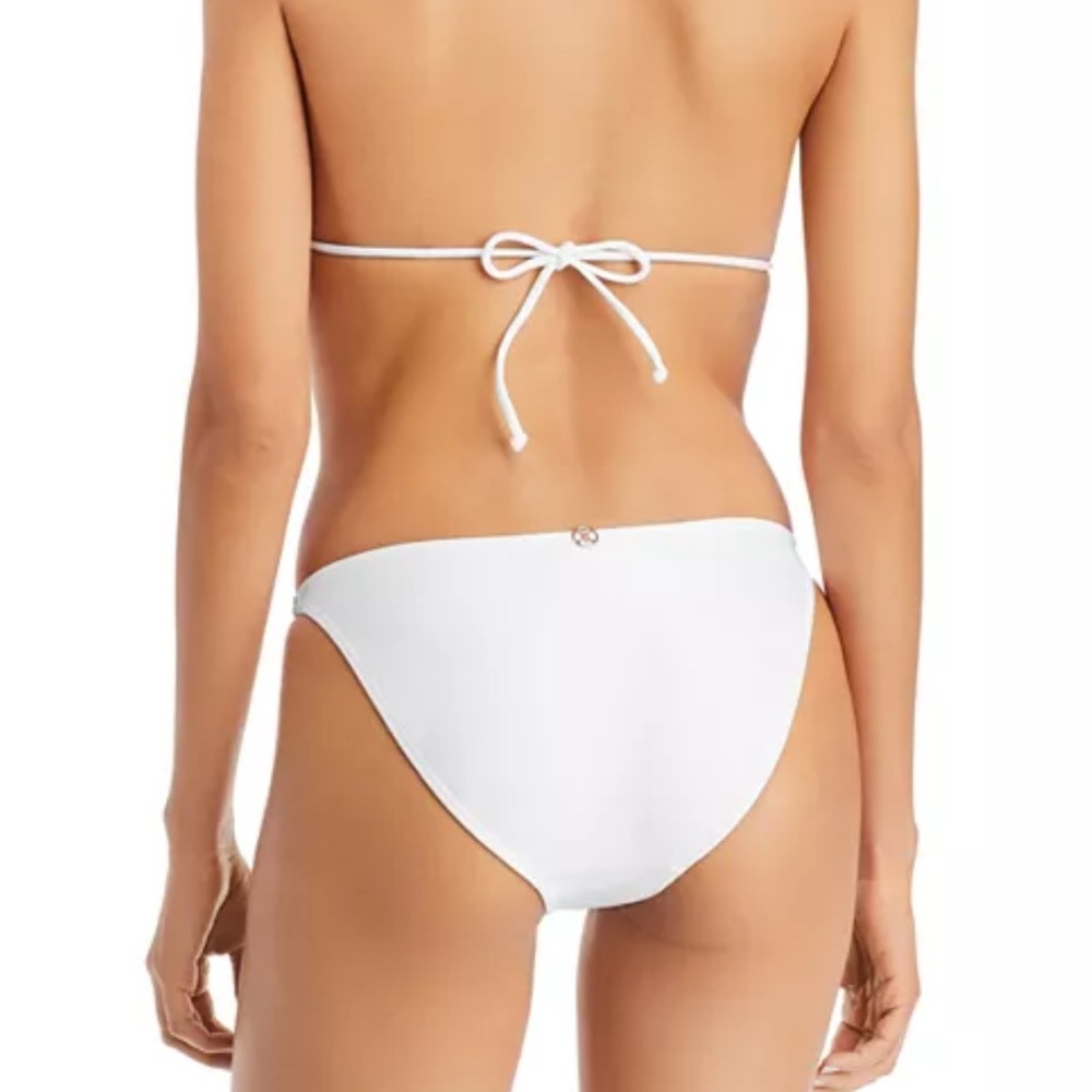 VIX PAULA HERMANNY White Nude Rope Knot Triangle Bikini Bottom Designer Medium - Picture 4 of 13